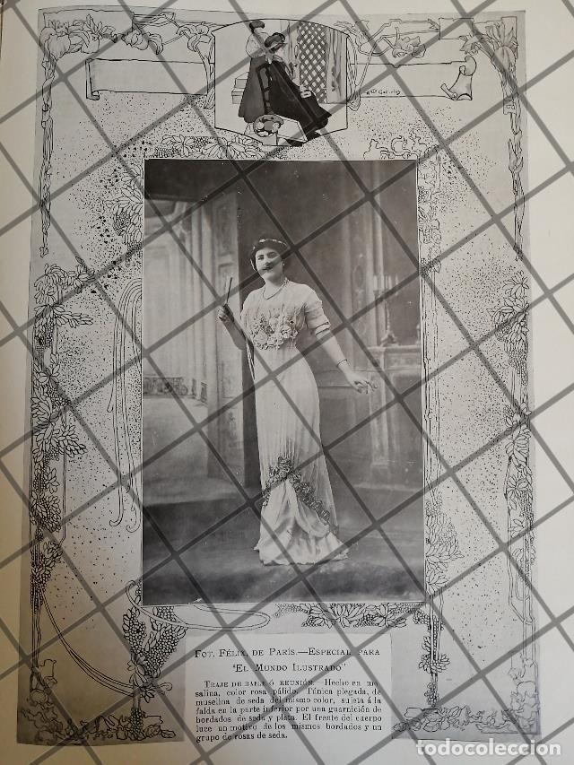 Collectionnisme d'affiches: CARTEL ANTIGUO 1910 VESTIDOS DIBUJO ANTONIO GEDOVIUS -30