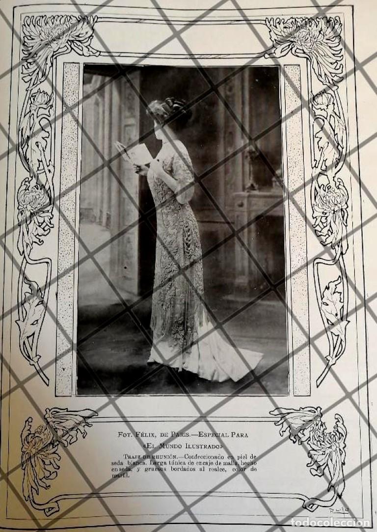 Collectionnisme d'affiches: CARTEL ANTIGUO 1910 VESTIDOS DIBUJO RAFAEL LILLO-36