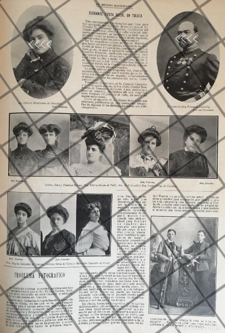 Collezionismo di affissi: AFICHE ANTIGUO EVENTO SOCIAL FAMILIA GONZALEZ MONTESINOS 1907