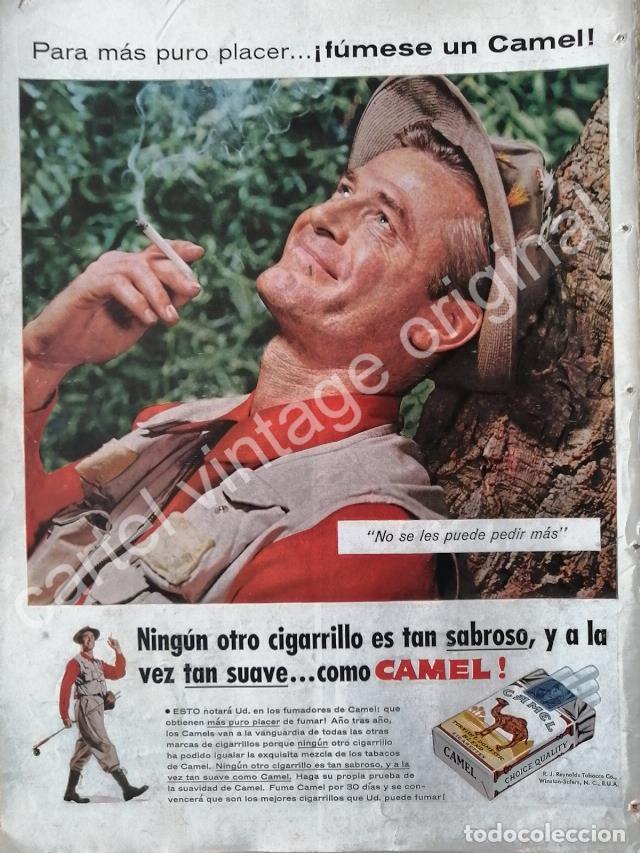 Collezionismo di affissi: CARTEL ANTIGUO ORIGINAL DE CIGARROS CAMEL 1950s / 9