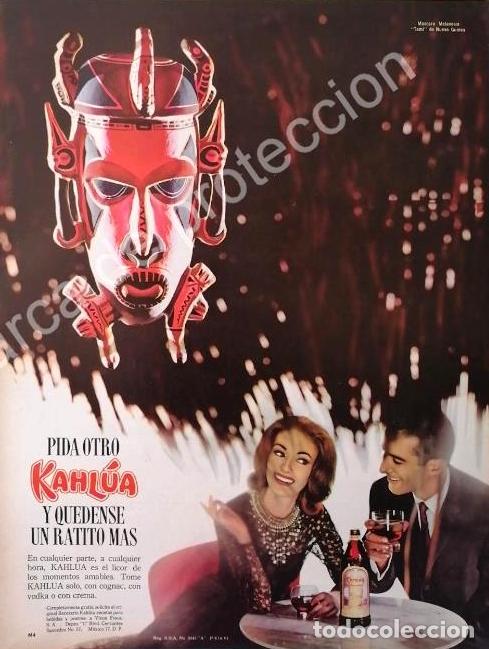 Poster collecting: CARTEL ANTIGUO ORIGINAL DE LICOR DE CAFE KAHLUA 1960s -3