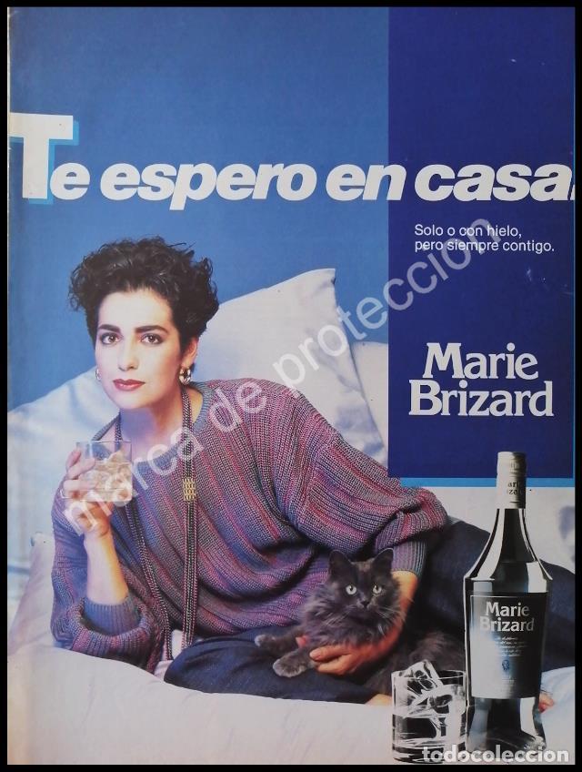Poster collecting: CARTEL ANTIGUO ORIGINAL DE VINOS MARIE BRIZARD 1990s / ESPA&Ntilde;A