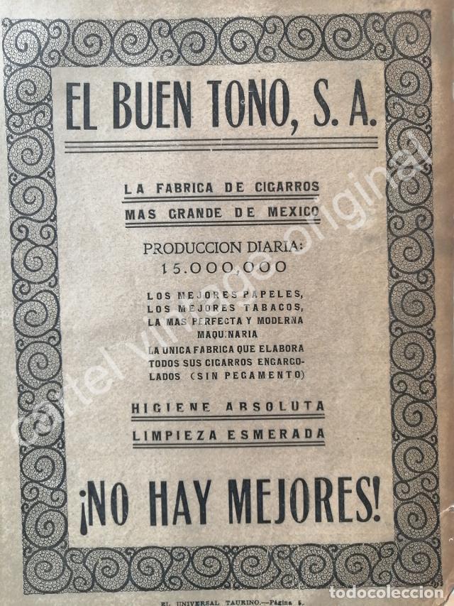 Poster collecting: CARTEL ANTIGUO ORIGINAL DE CIGARRERA EL BUEN TONO S.A 1922
