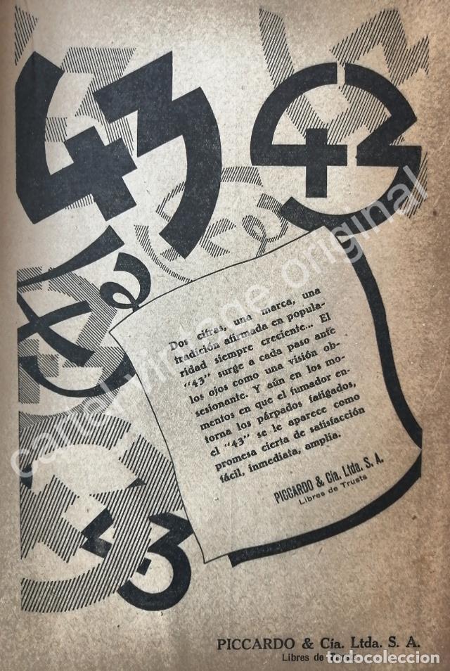 Poster collecting: CARTEL ANTIGUO ORIGINAL DE CIGARROS 43. PICCARDO & CIA. 1927 /3
