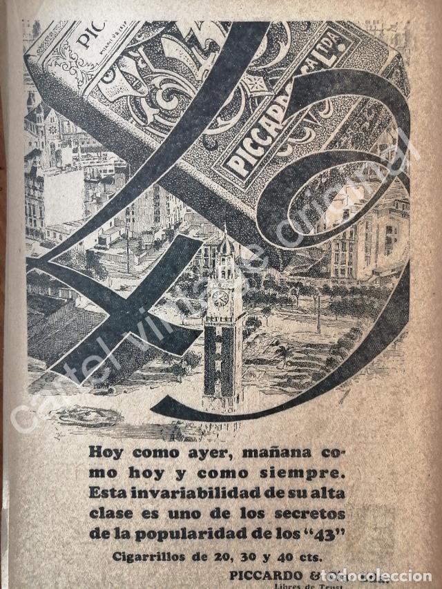 Poster collecting: CARTEL ANTIGUO ORIGINAL DE CIGARROS 43. PICCARDO & CIA. 1927 /6