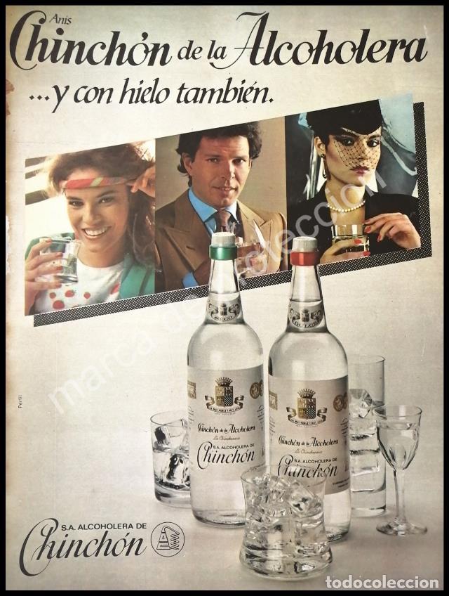 Poster collecting: CARTEL ANTIGUO ORIGINAL DE VINOS CHINCHON DE LA ALCOHOLERA 1980s /2