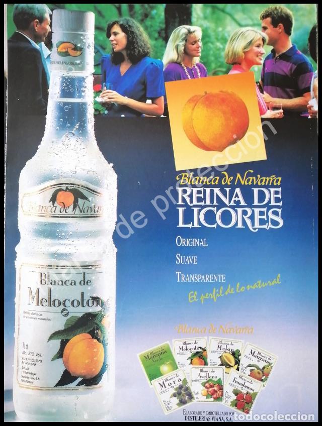 Poster collecting: CARTEL ANTIGUO ORIGINAL DE VINOS BLANCA DE NAVARRA 1980s