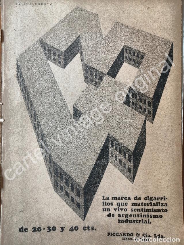 Poster collecting: CARTEL ANTIGUO ORIGINAL DE CIGARROS 43. PICCARDO & CIA. 1927 /9