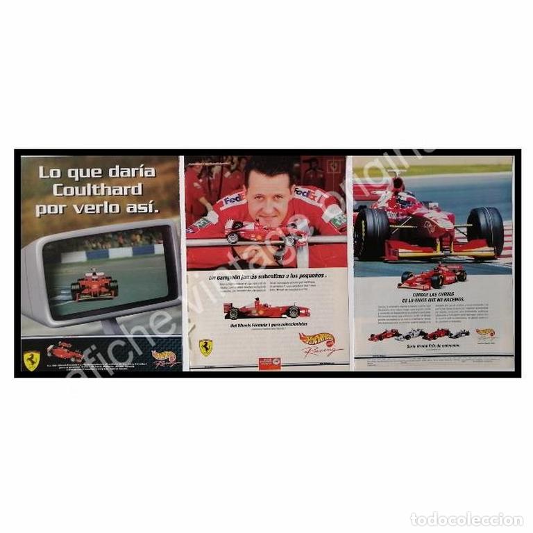 Poster collecting: CARTEL ANTIGUO ORIGINAL DE CARRITOS HOT WHEELS CON MICHAEL SCHUMACHER Y MAS 1980s