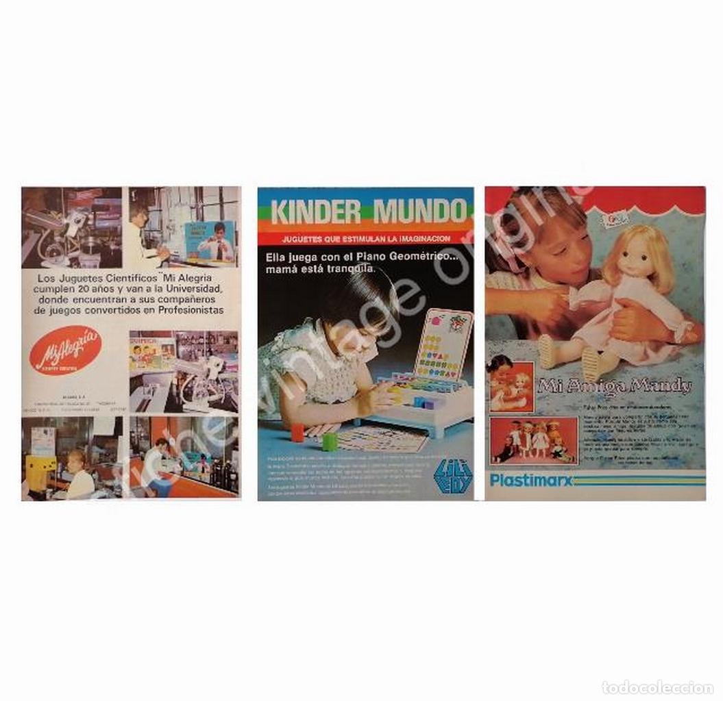 Poster collecting: CARTEL ANTIGUO ORIGINAL DE JUGUETES CLASICOS 1980s, MI ALEGRIA, LILI LEDY, FISHER PRICE