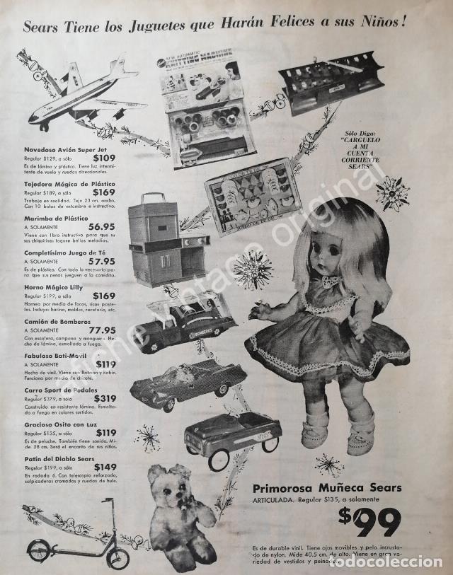 Poster collecting: CARTEL ANTIGUO ORIGINAL DE JUGUETES DE SEARS A&Ntilde;OS 60s