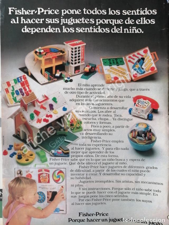 Poster collecting: CARTEL ANTIGUO ORIGINAL DE JUGUETES FICHER PRICE 1980s