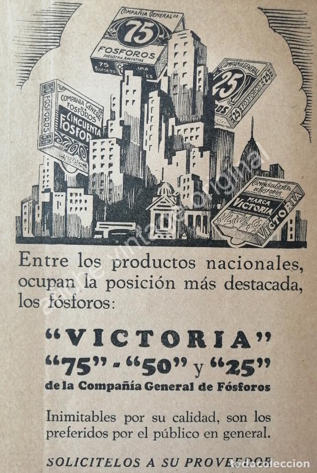 Sammeln von Plakaten: CARTEL ANTIGUO ORIGINAL DE FOSFOROS VICTORIA A&Ntilde;OS 20s /9