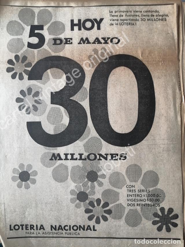 Sammeln von Plakaten: CARTEL ANTIGUO ORIGINAL DE AFICHE LOTERIA NACIONAL 1967 /14