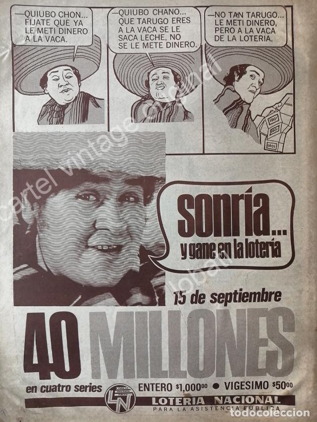 Sammeln von Plakaten: CARTEL ANTIGUO ORIGINAL DE ENRIQUE CUENCA LOS POLIVOCES LOTERIA NACIONAL 1971 /FEP