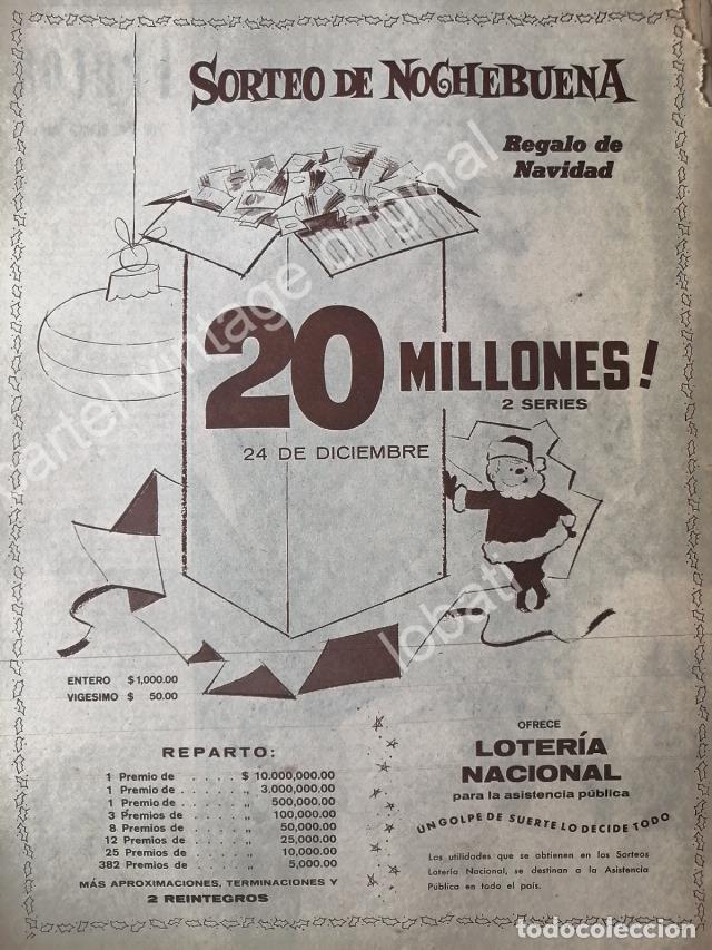 Sammeln von Plakaten: CARTEL ANTIGUO ORIGINAL DE LOTERIA NACIONAL. 1960 /23