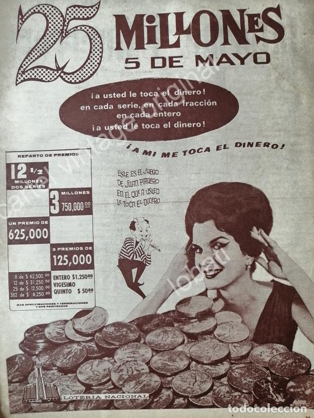 Sammeln von Plakaten: CARTEL ANTIGUO ORIGINAL DE LOTERIA NACIONAL. 1965 /22 JUAN PIRULERO
