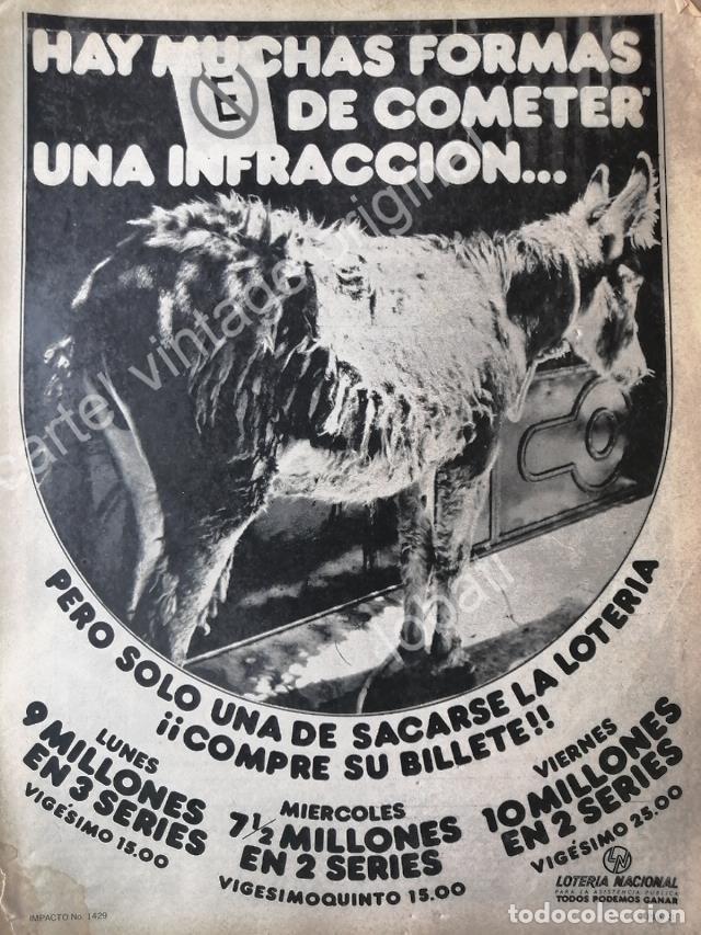 Poster collecting: CARTEL ANTIGUO ORIGINAL DE LOTERIA NACIONAL 1960s /31