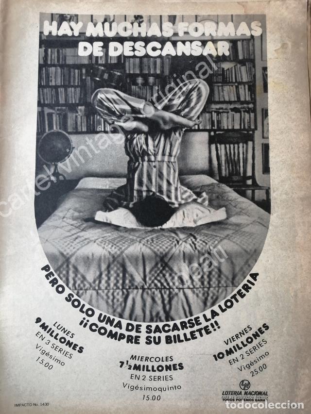 Poster collecting: CARTEL ANTIGUO ORIGINAL DE LOTERIA NACIONAL 1960s /39