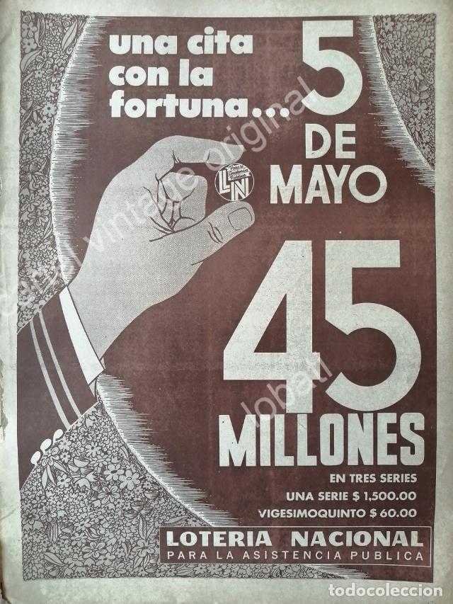 Poster collecting: CARTEL ANTIGUO ORIGINAL DE LA LOTERIA NACIONAL 1960s /43