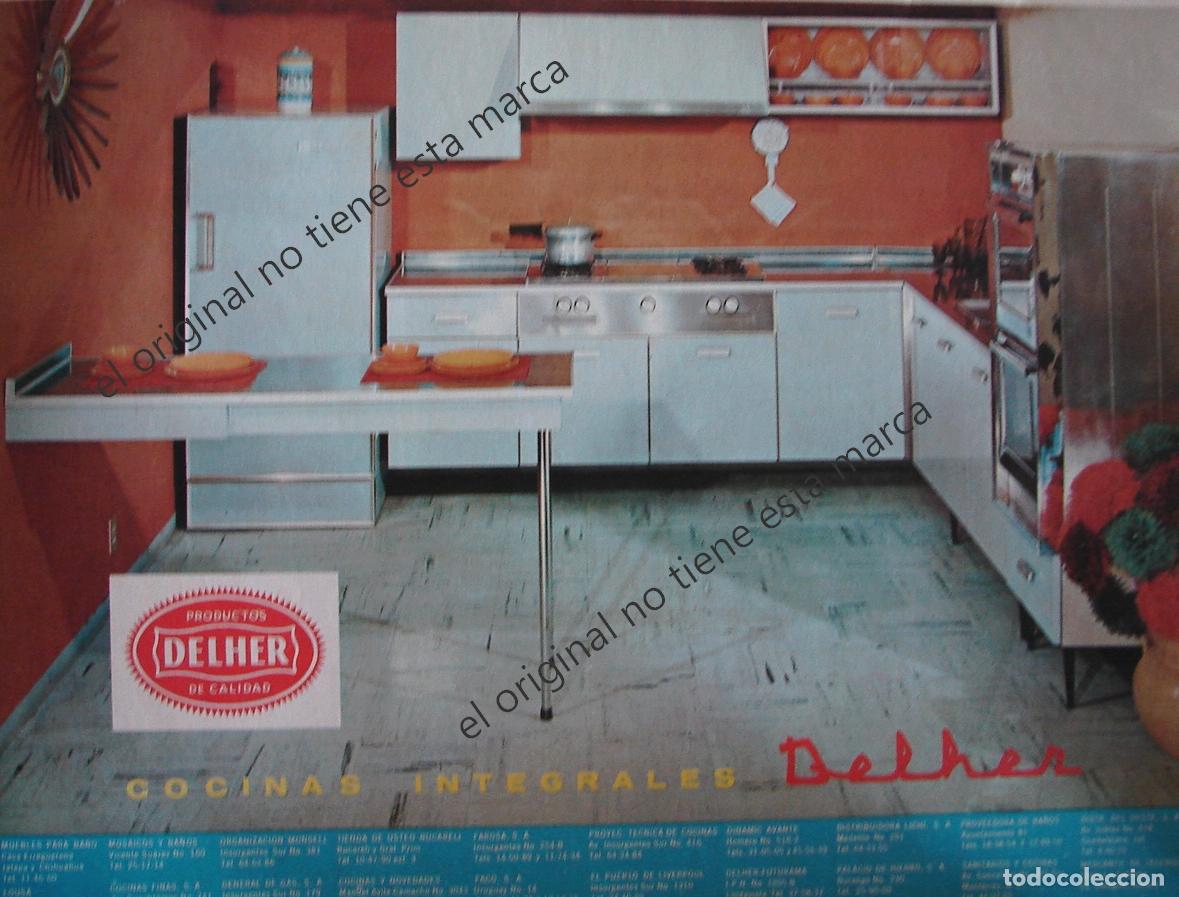 Poster collecting: CARTEL ANTIGUO ORIGINAL DE COCINAS DELHER 1960s