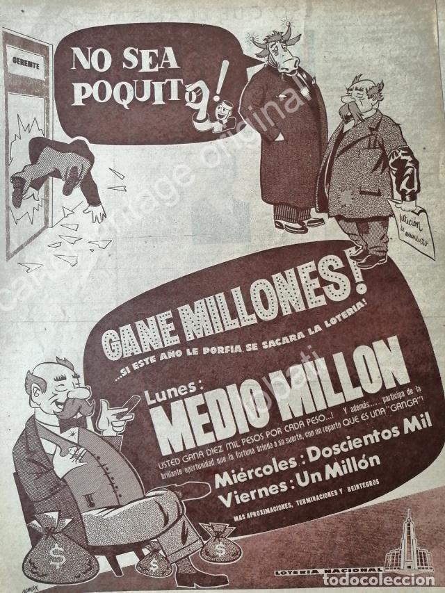 Poster collecting: CARTEL ANTIGUO ORIGINAL DE LA LOTERIA NACIONAL 1955 / 68