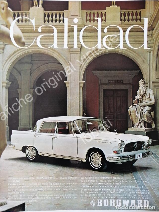 Poster collecting: CARTEL ANTIGUO ORIGINAL DE AUTOS BORGWARD 230 1967 MONTERREY /RARO /5