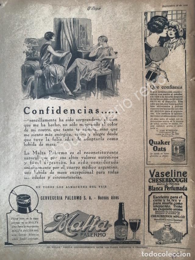 Poster collecting: CARTEL ANTIGUO ORIGINAL DE CERVEZA DE MALTA PALERMO Y MAS 1926 /2