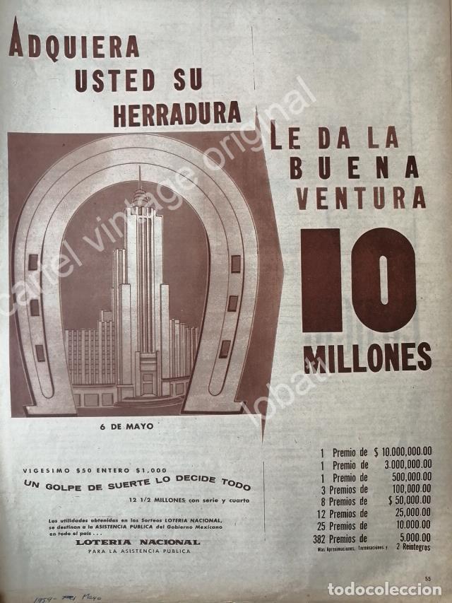 Poster collecting: CARTEL ANTIGUO ORIGINAL DE LA LOTERIA NACIONAL 1959 / 82