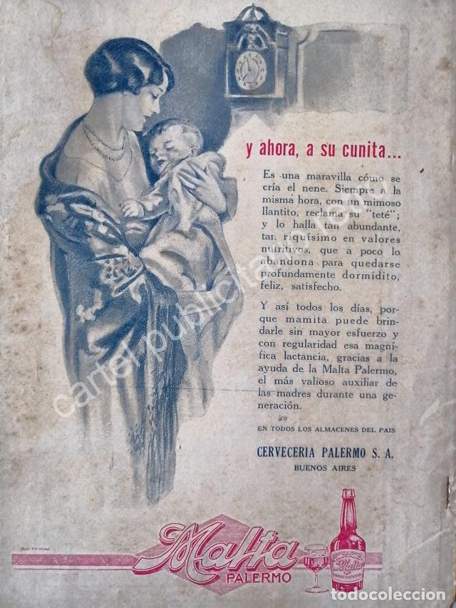 Poster collecting: CARTEL ANTIGUO ORIGINAL DE CERVEZA DE MALTA PALERMO 1927 /7