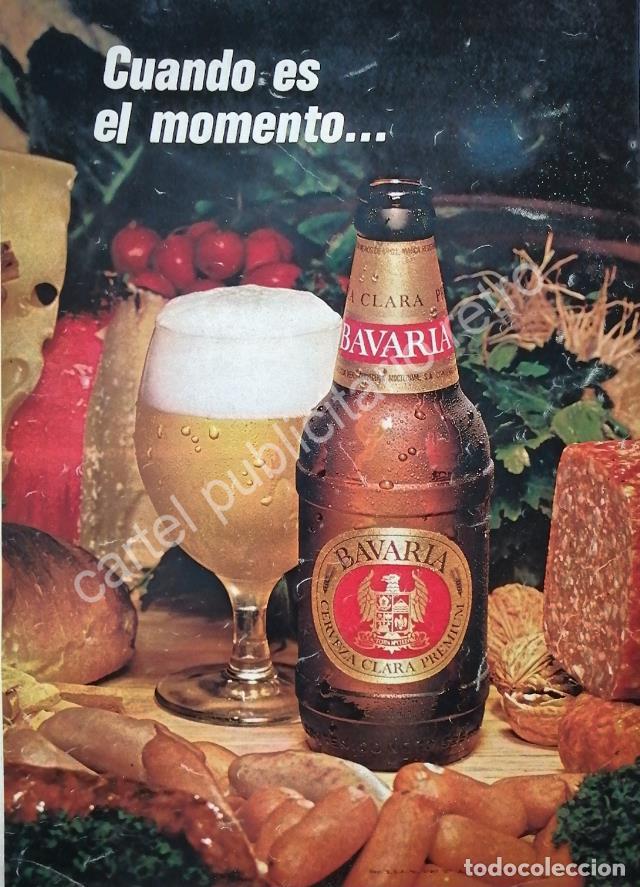 Poster collecting: CARTEL ANTIGUO ORIGINAL DE CERVEZA BAVARIA 1970s /3