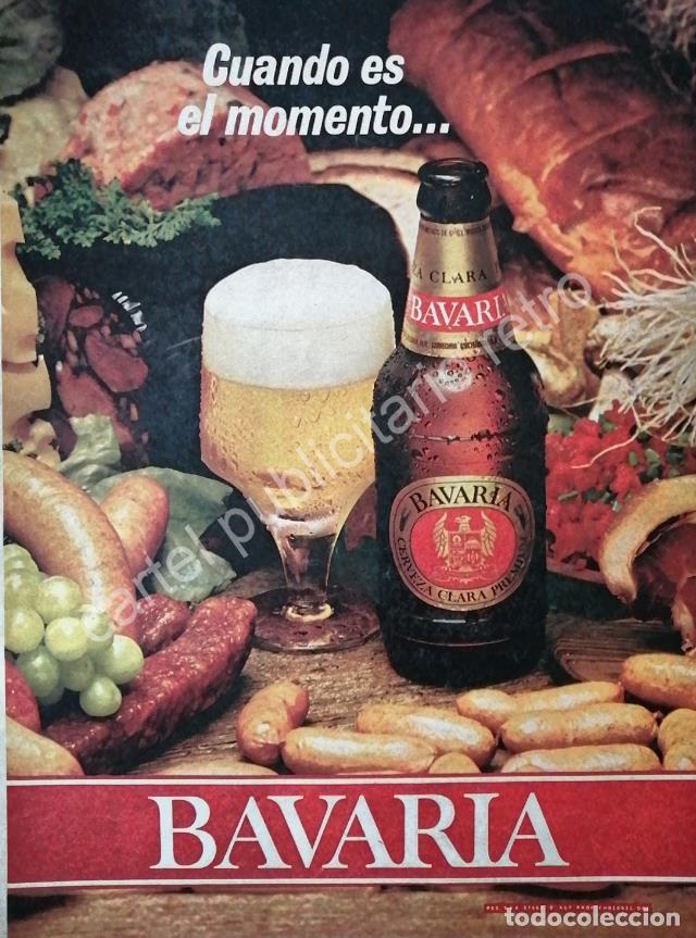 Poster collecting: CARTEL ANTIGUO ORIGINAL DE CERVEZA BAVARIA 1970s /4