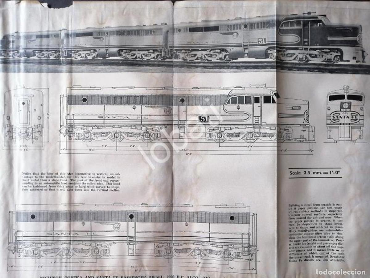 Poster collecting: GRABADO ANTIGUO LOCOMOTORA ALCO D2000 1928 / A9