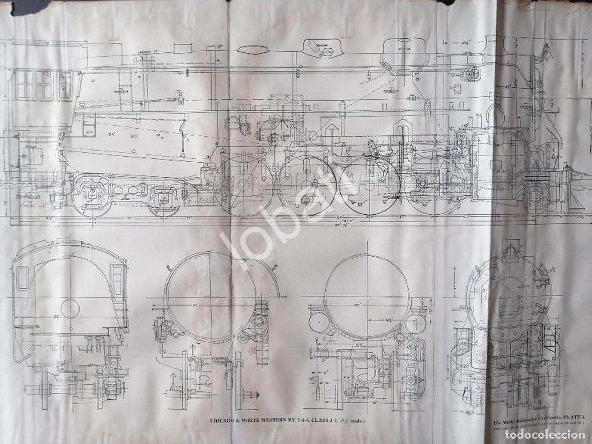 Poster collecting: GRABADO ANTIGUO LOCOMOTORA CLASE J4 1928 / A10