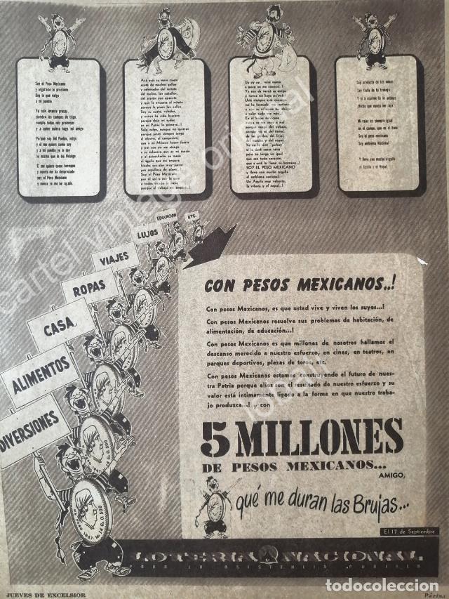 Poster collecting: CARTEL ANTIGUO ORIGINAL DE LA LOTERIA NACIONAL 1949 /95