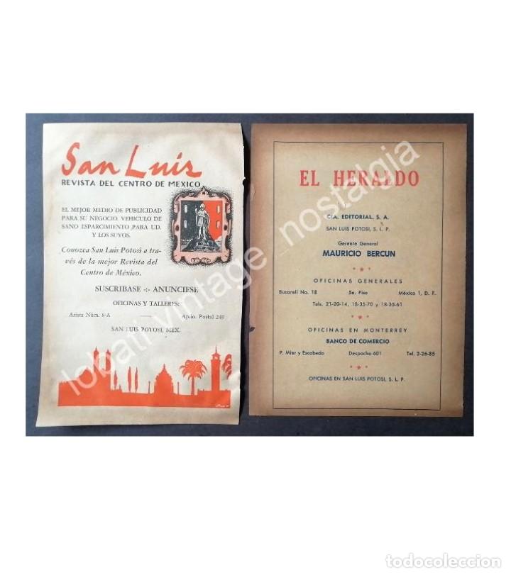Poster collecting: CARTEL ANTIGUO ORIGINAL DE 2 AFICHES PERIODICOS DE SAN LUIS POTOSI 1950s