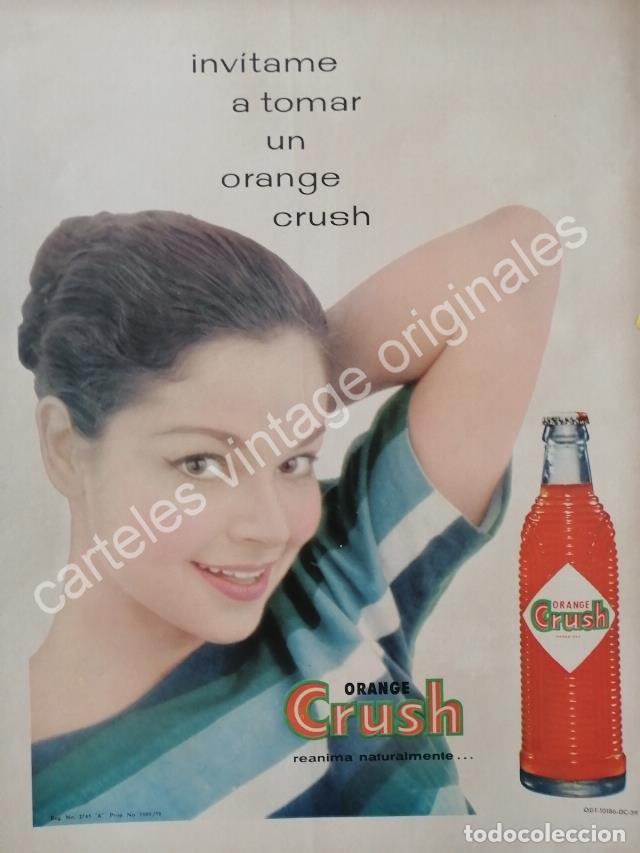 Poster collecting: CARTEL ANTIGUO ORIGINAL DE ORANGE CRUSH 1958 /9