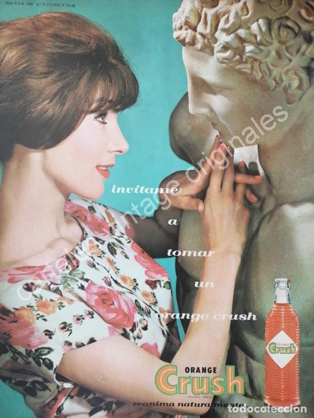 Poster collecting: CARTEL ANTIGUO ORIGINAL DE ORANGE CRUSH 1960 INVITAME /13