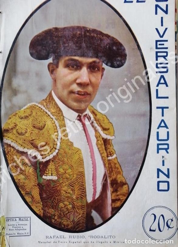 Sammeln von Plakaten: PORTADA ANTIGUA ORIGINAL 1922. TORERO. RAFAEL RUBIO RODALITO
