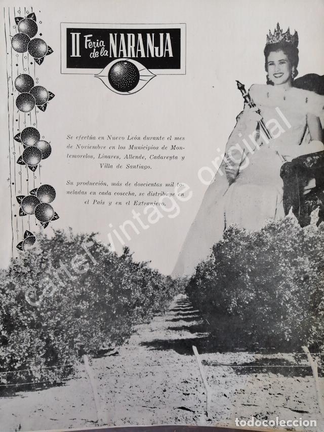 Sammeln von Plakaten: CARTEL ANTIGUO ORIGINAL DE SEGUNDA FERIA DE LA NARANJA NUEVO LEON 1959 /RARO