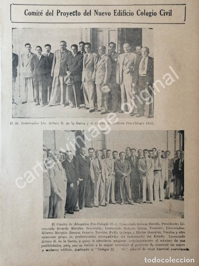 Sammeln von Plakaten: CARTEL ANTIGUO ORIGINAL DE NOTA . COMITE DEL NUEVO EDIFICIO COLEGIO CIVIL 1944