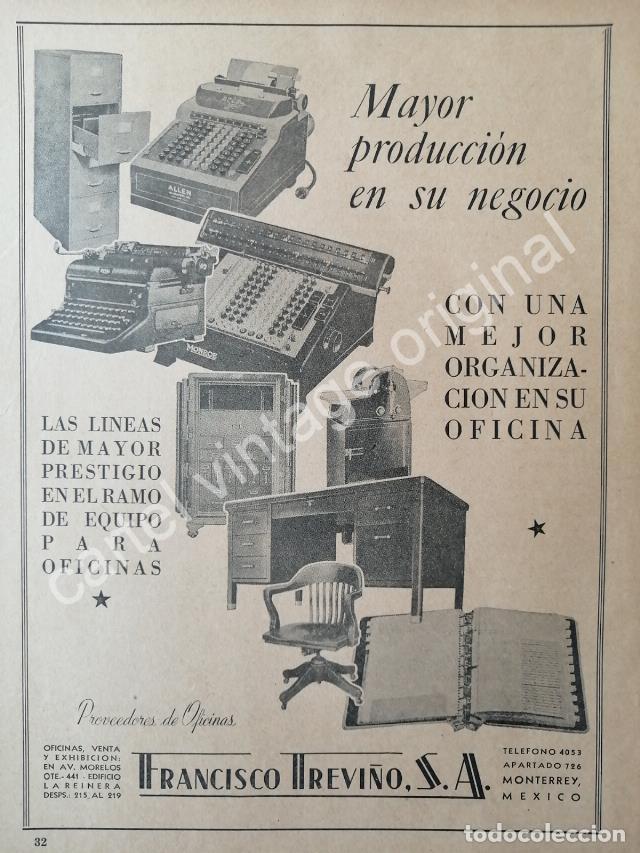 Sammeln von Plakaten: CARTEL ANTIGUO ORIGINAL DE ARTICULOS DE OFICINA FRANCISCO TREVI&Ntilde;O S.A 1942