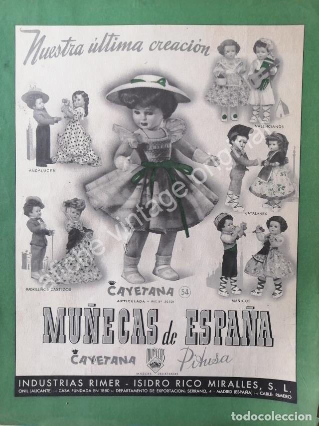 Sammeln von Plakaten: CARTEL ANTIGUO ORIGINAL DE MU&Ntilde;ECAS RIMER, CAYETANA, DIANA ETC 1955 / ESPA&Ntilde;A