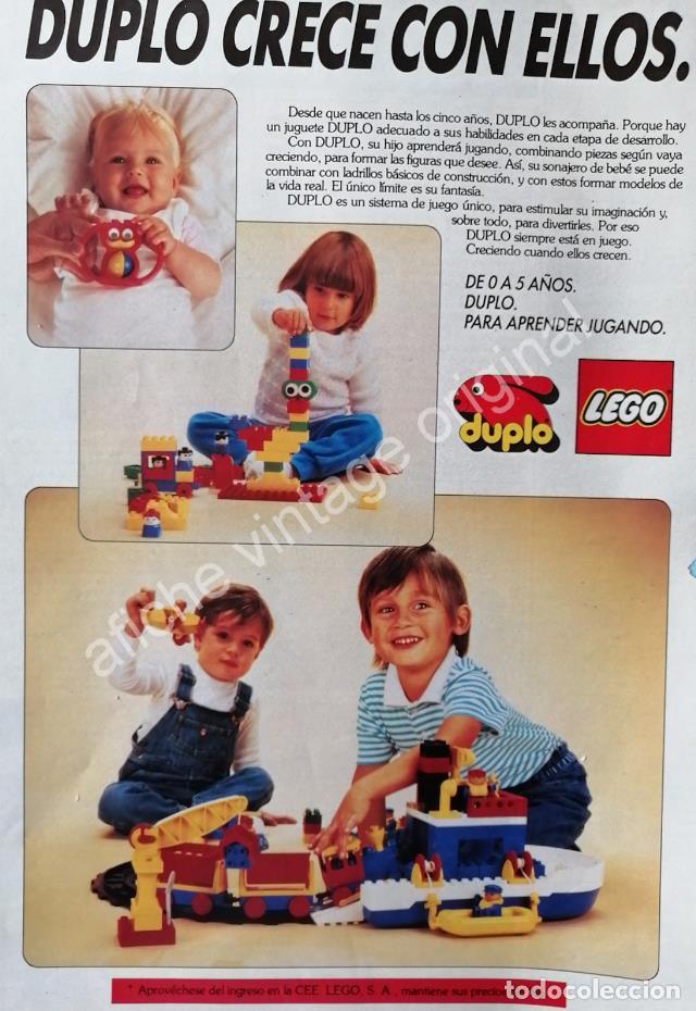 Sammeln von Plakaten: CARTEL ANTIGUO ORIGINAL DE JUGUETES LEGO 1980s