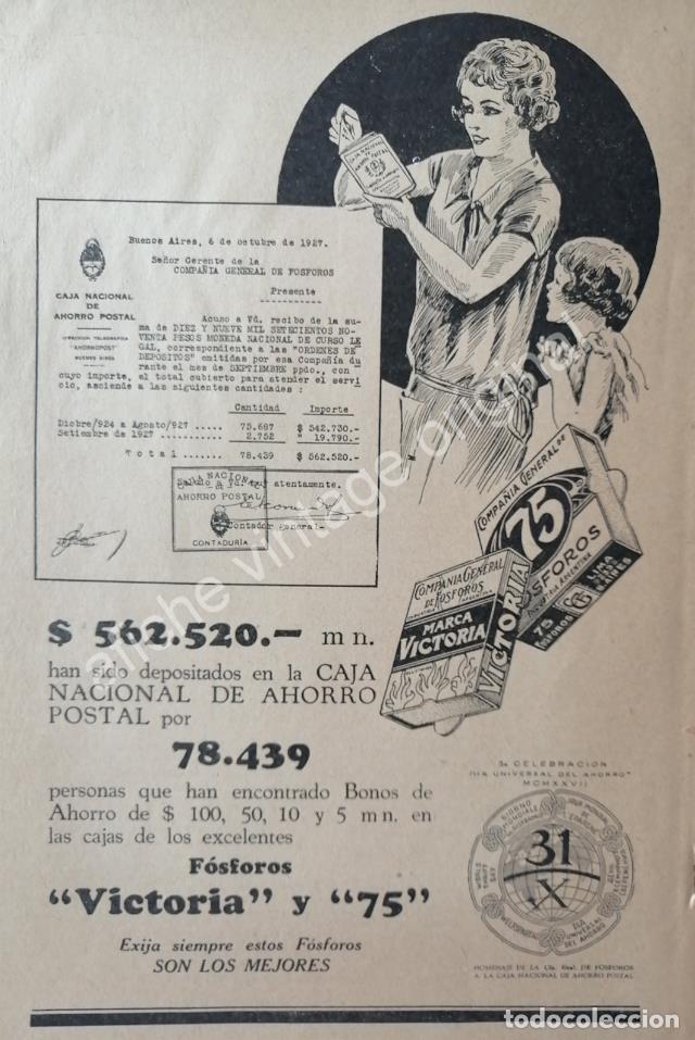 Sammeln von Plakaten: CARTEL ANTIGUO ORIGINAL DE FOSFOROS VICTORIA A&Ntilde;OS 20s /2