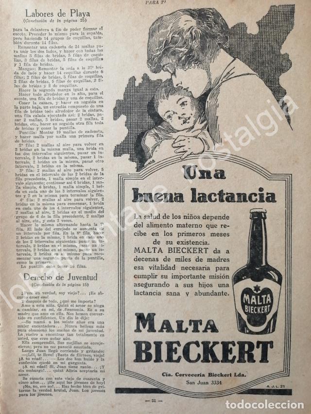 Sammeln von Plakaten: CARTEL ANTIGUO ORIGINAL DE CERVEZA SIN ALCOHOL BIECKERT 1930s ARGENTINA /3