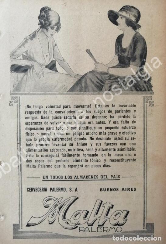 Sammeln von Plakaten: CARTEL ANTIGUO ORIGINAL DE CERVEZA TONICO PALERMO, ARGENTINA 1927