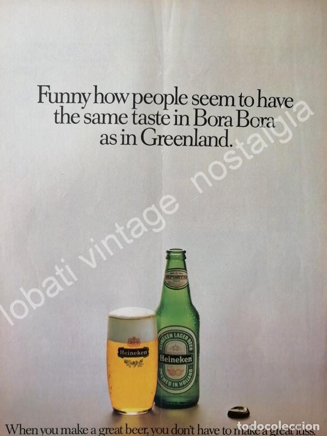 Sammeln von Plakaten: CARTEL ANTIGUO ORIGINAL DE CERVEZA HEINEKEN 1984