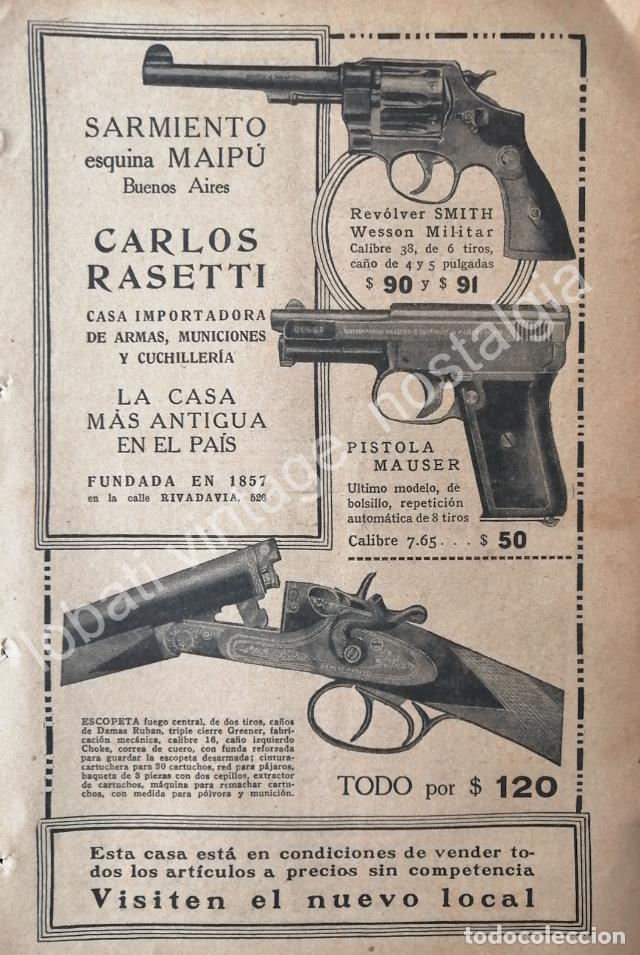 Sammeln von Plakaten: CARTEL ANTIGUO ORIGINAL DE ARMAS RASETI VARIAS 1927, ARGENTINA