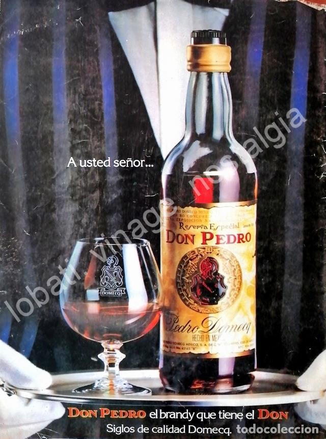 Poster collecting: CARTEL ANTIGUO ORIGINAL DE BRANDY DON PEDRO 1965 /2